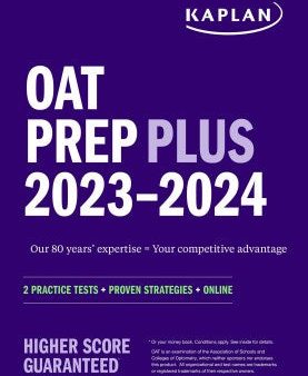 Kaplan OAT Prep Plus 2023-2024 For Sale