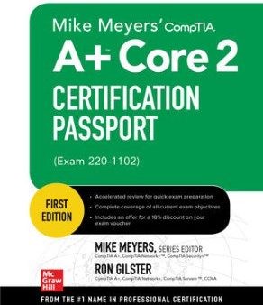 Mike Meyers  CompTIA A+ Core 2 Certification Passport (Exam 220-1102) on Sale