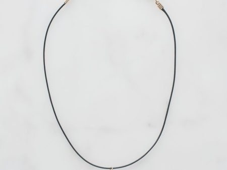 Choker with Gold Pendant For Sale