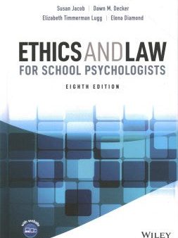 Ethics and Law for School Psychologists Sale